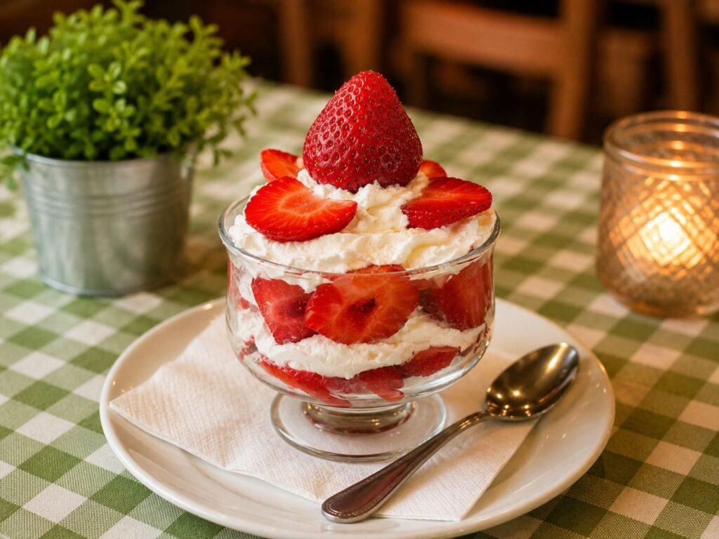 fresh strawberry dessert
